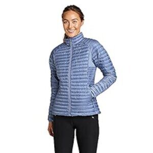 EDDIE BAUER GREY MICROTHERM 2.0 DOWN JACKET - NEW